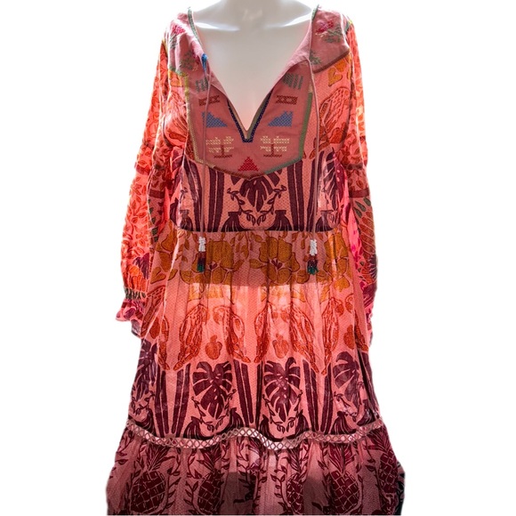 FARM Rio Ainika Print Macaws Maxi Dress Size Small - Picture 6 of 12
